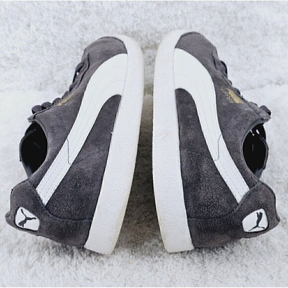 PUMA Gray Suede White Leather Tri m Womens FLIPPER SNEAKERS Casual Size 7.5M - Picture 5 of 8